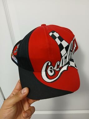 Coca-Cola Racing Red & Black Logo Cap